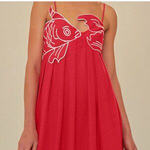 Red Koi Maxi Dress